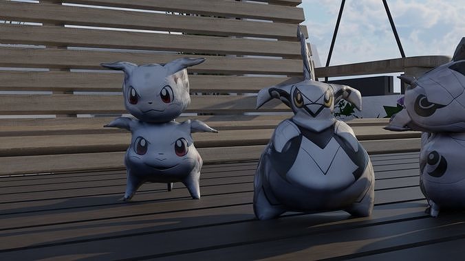 PocketMonsters 3D A Dimensional Journey Low-poly 3D model
