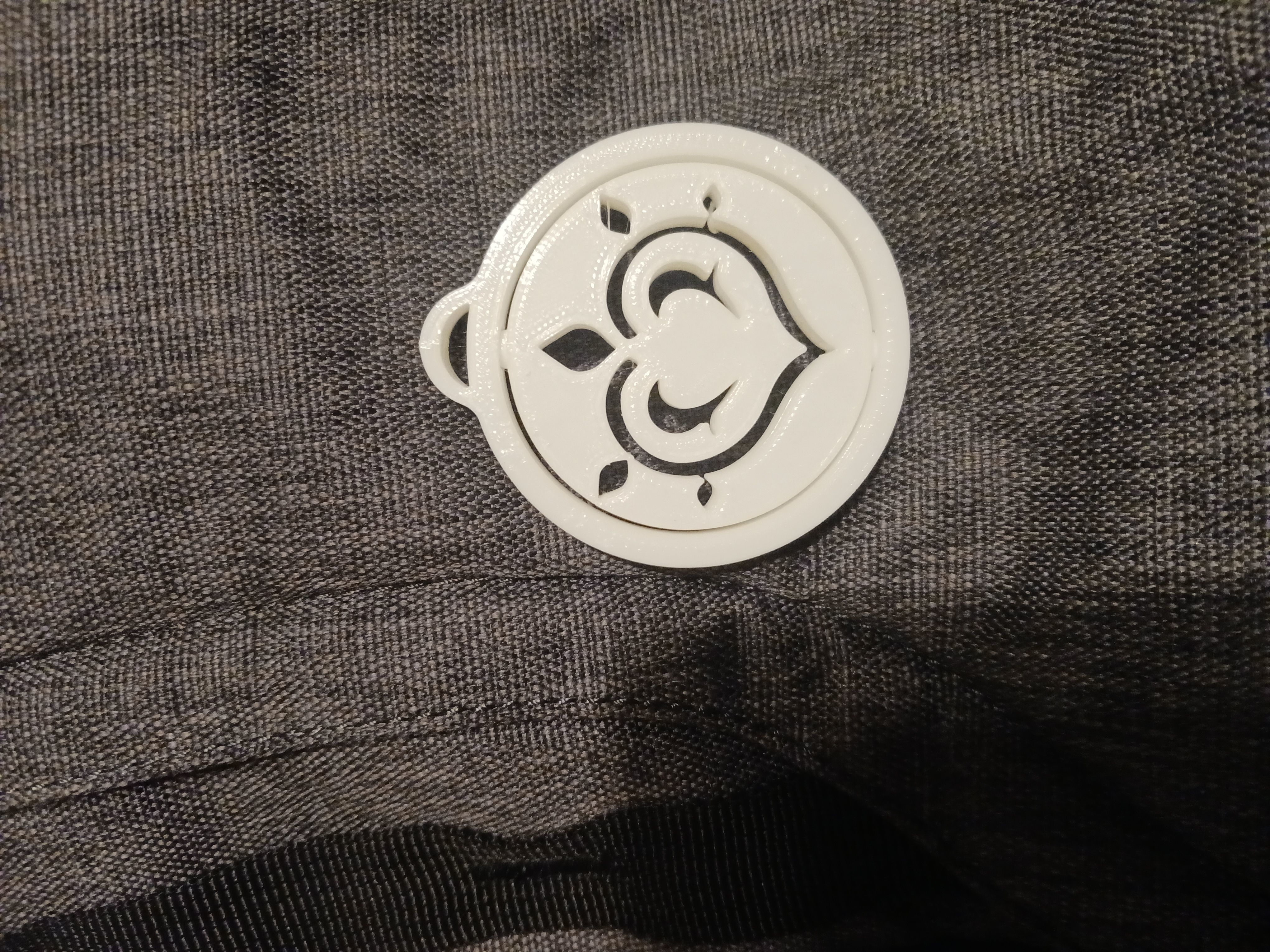 Genshin Impact Spinning Elemental Keychain 3D print model_7