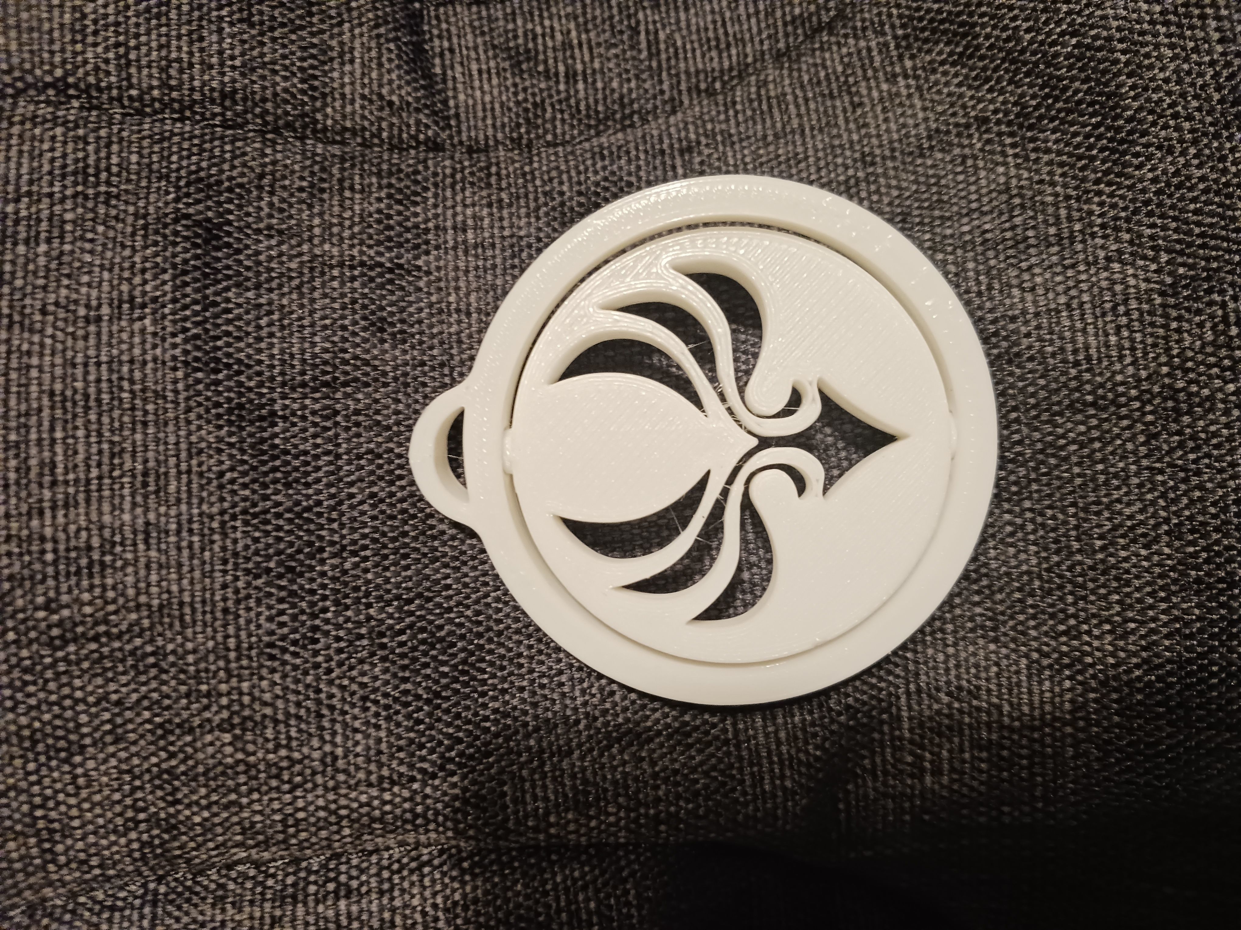 Genshin Impact Spinning Elemental Keychain 3D print model_6