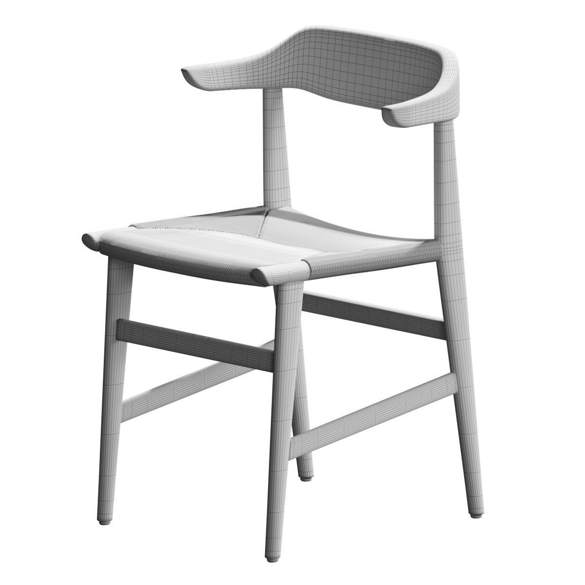 Hedda Wicker Chair by David Ericsson 3D model_2