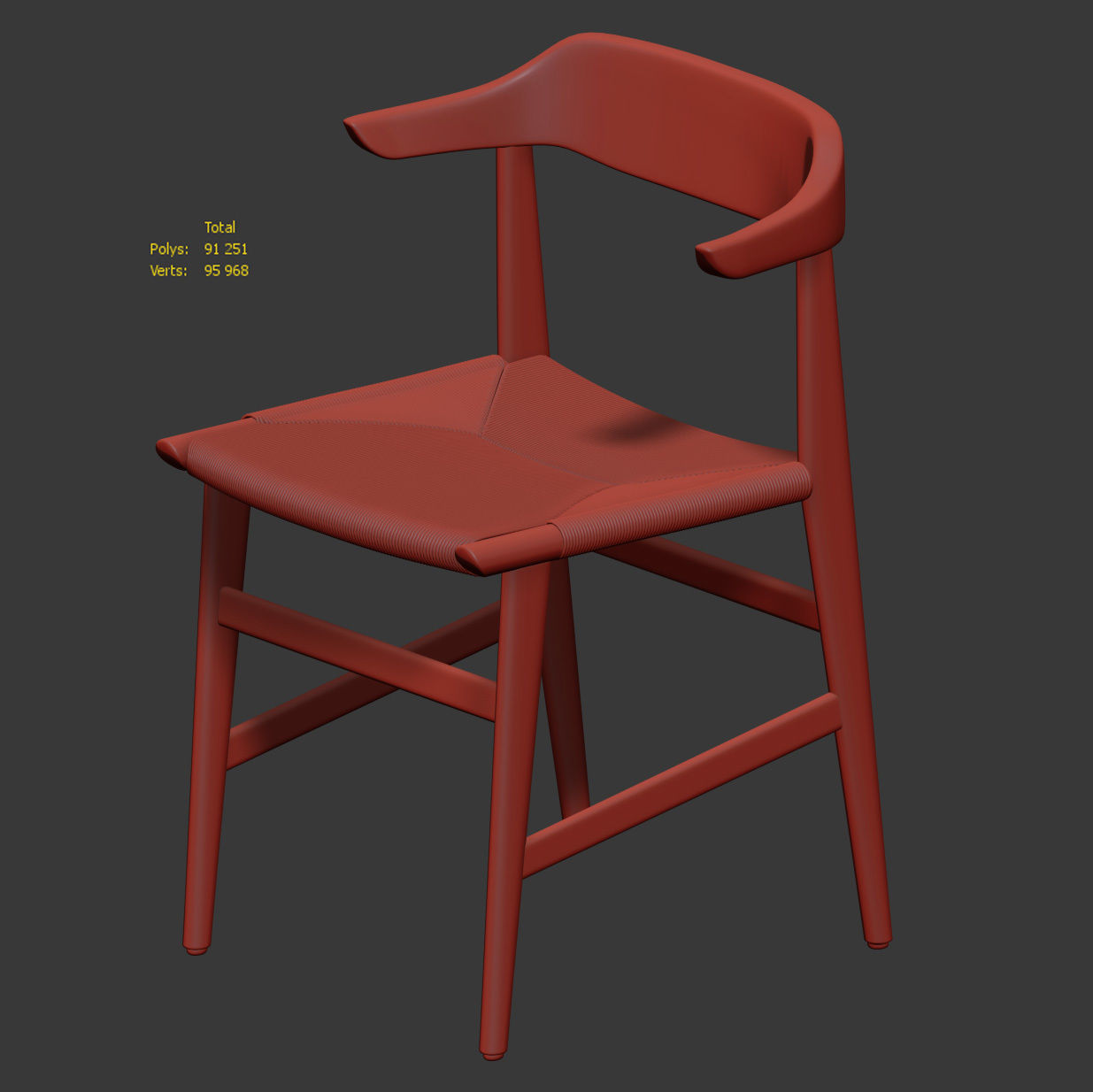 Hedda Wicker Chair by David Ericsson 3D model_4