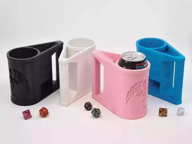 DRAGON CAN DICE TOWER HOLDER support free