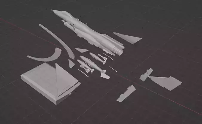 3D PRINTABLE J-10C  Free 3D print model