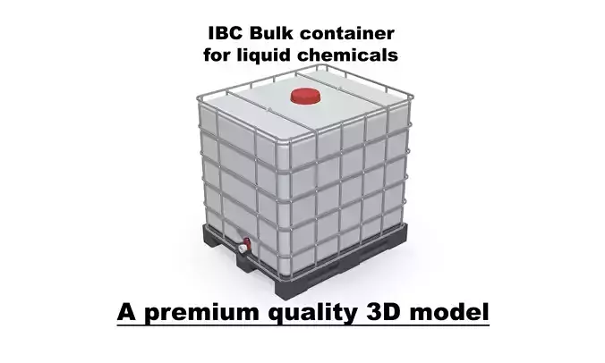 IBC Bulk container for liquid chemicals 3D model