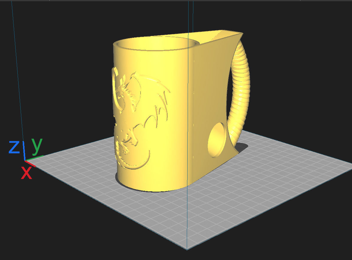 MODERN DRAGON CAN DICE TOWER HOLDER NO SUPPORTS NEEDED 3D print model_1