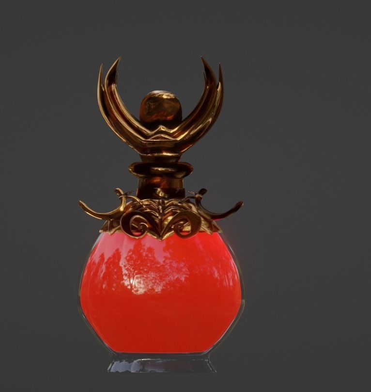 Potion Bottle Pack Low-poly 3D model_11