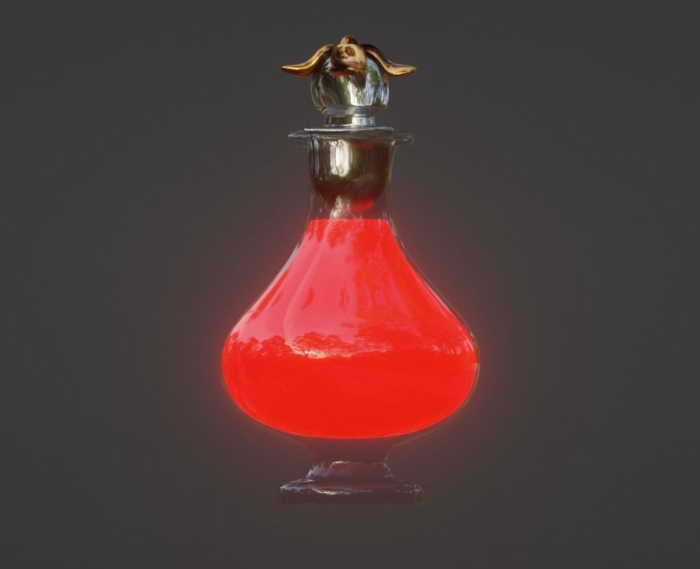 Potion Bottle Pack Low-poly 3D model_20