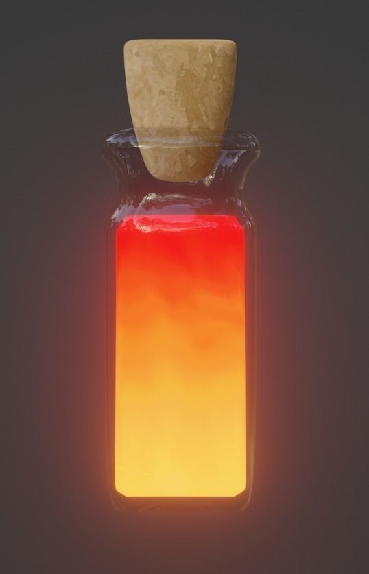 Potion Bottle Pack Low-poly 3D model_14