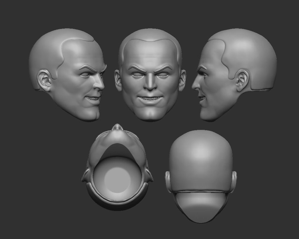 Negan Comics version - Headsculpt for Action Figures 3D print model_1