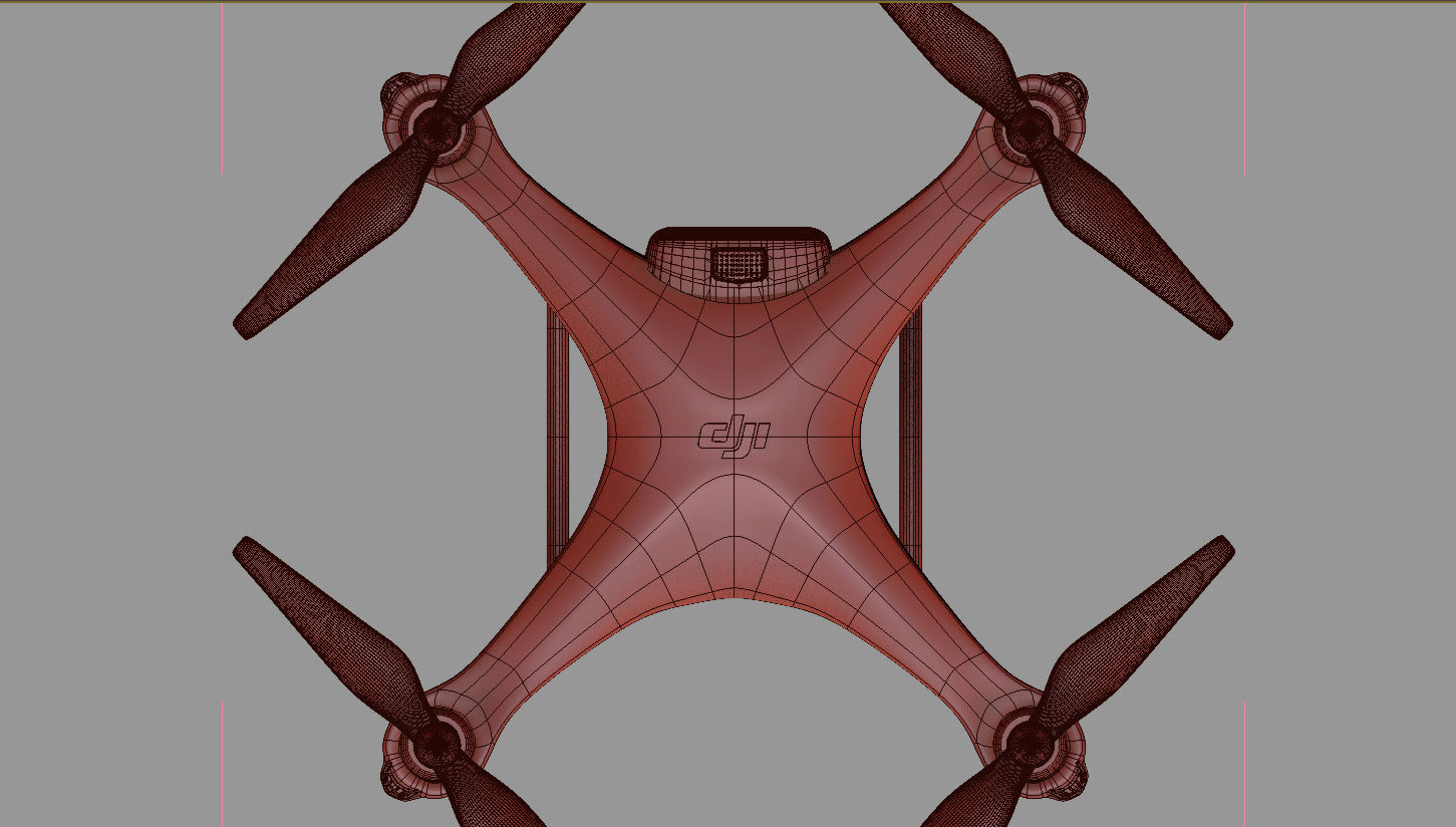 dji phantom 4 quadcopter drone 3D model_17