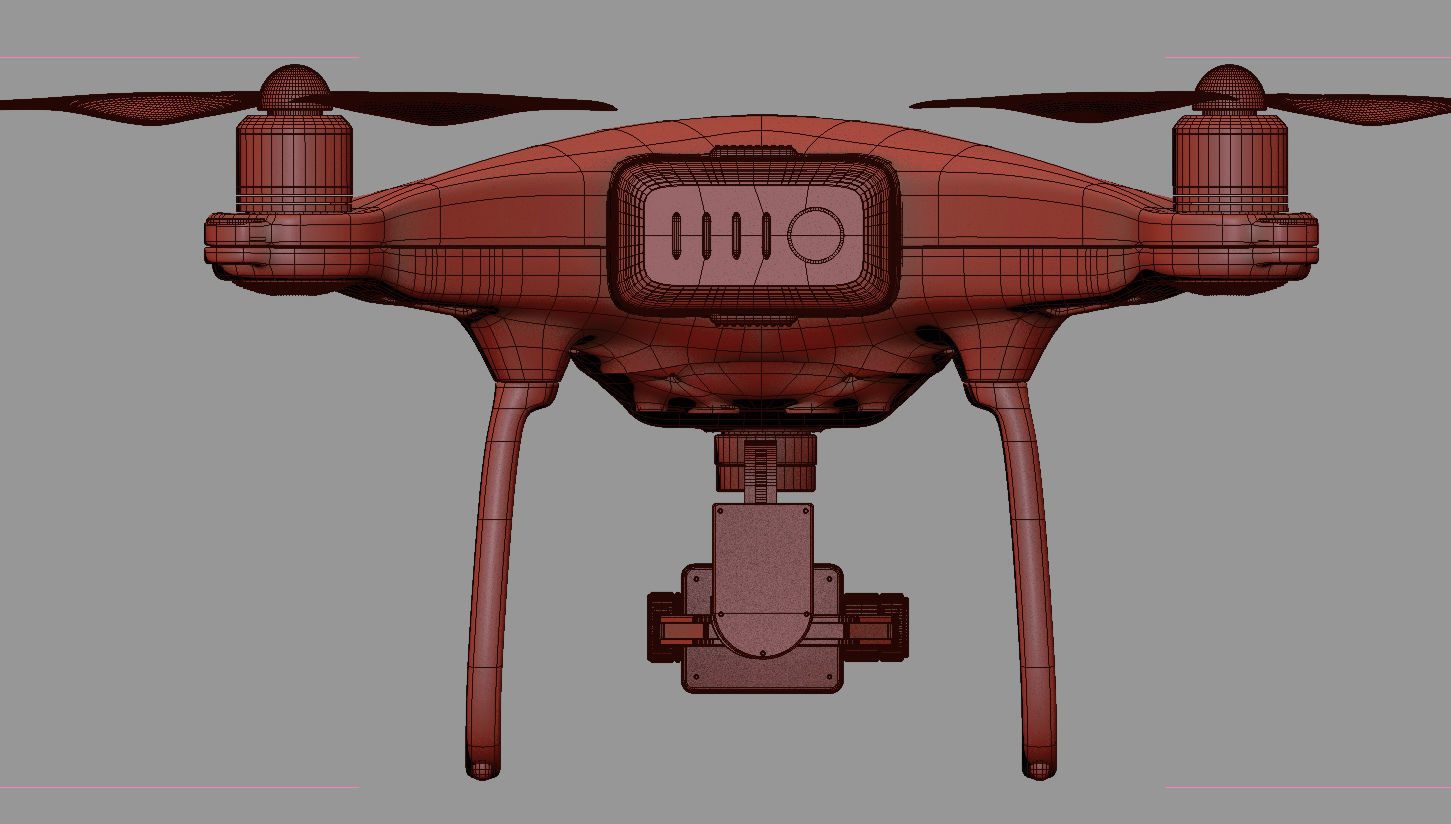 dji phantom 4 quadcopter drone 3D model_12