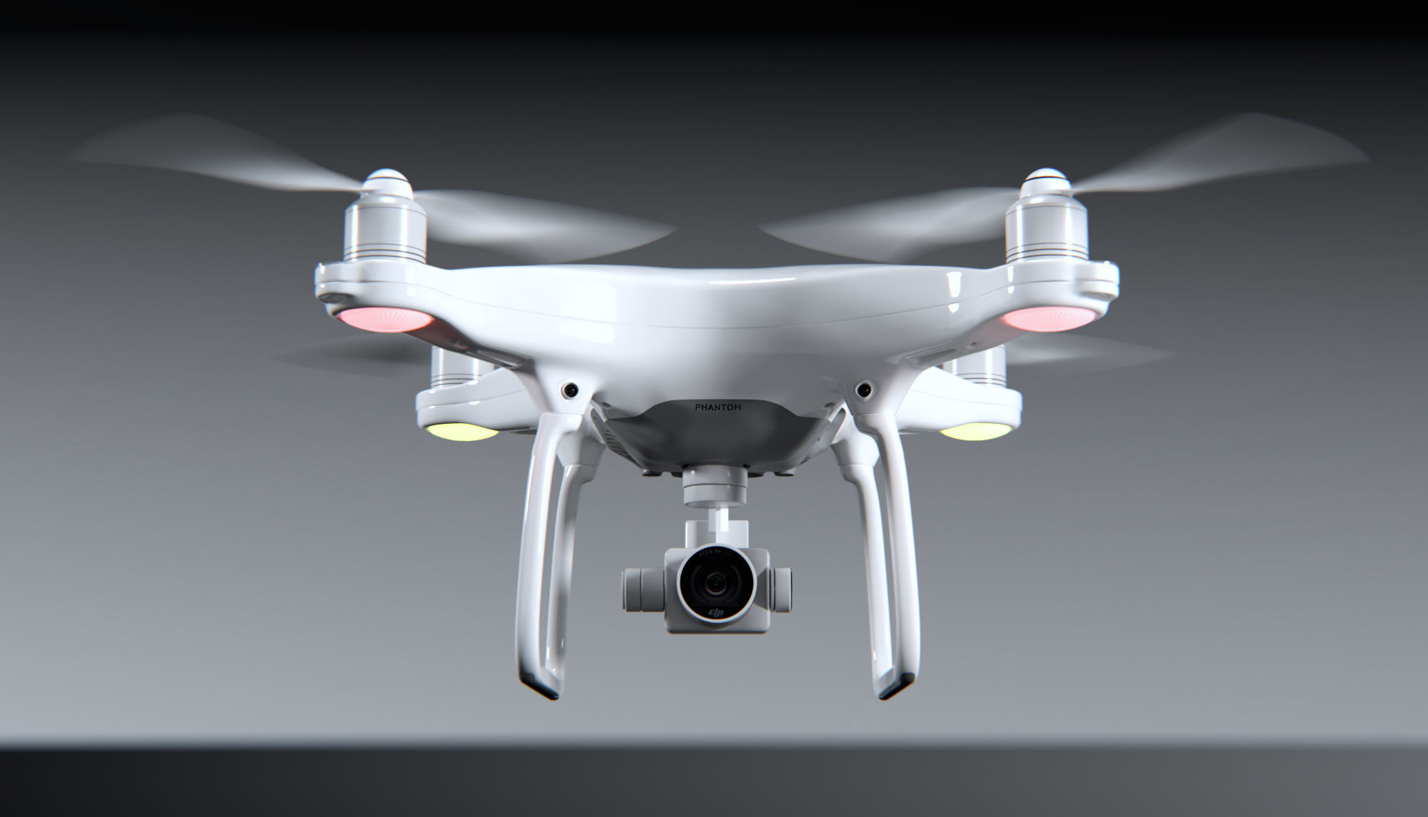 dji phantom 4 quadcopter drone 3D model_4