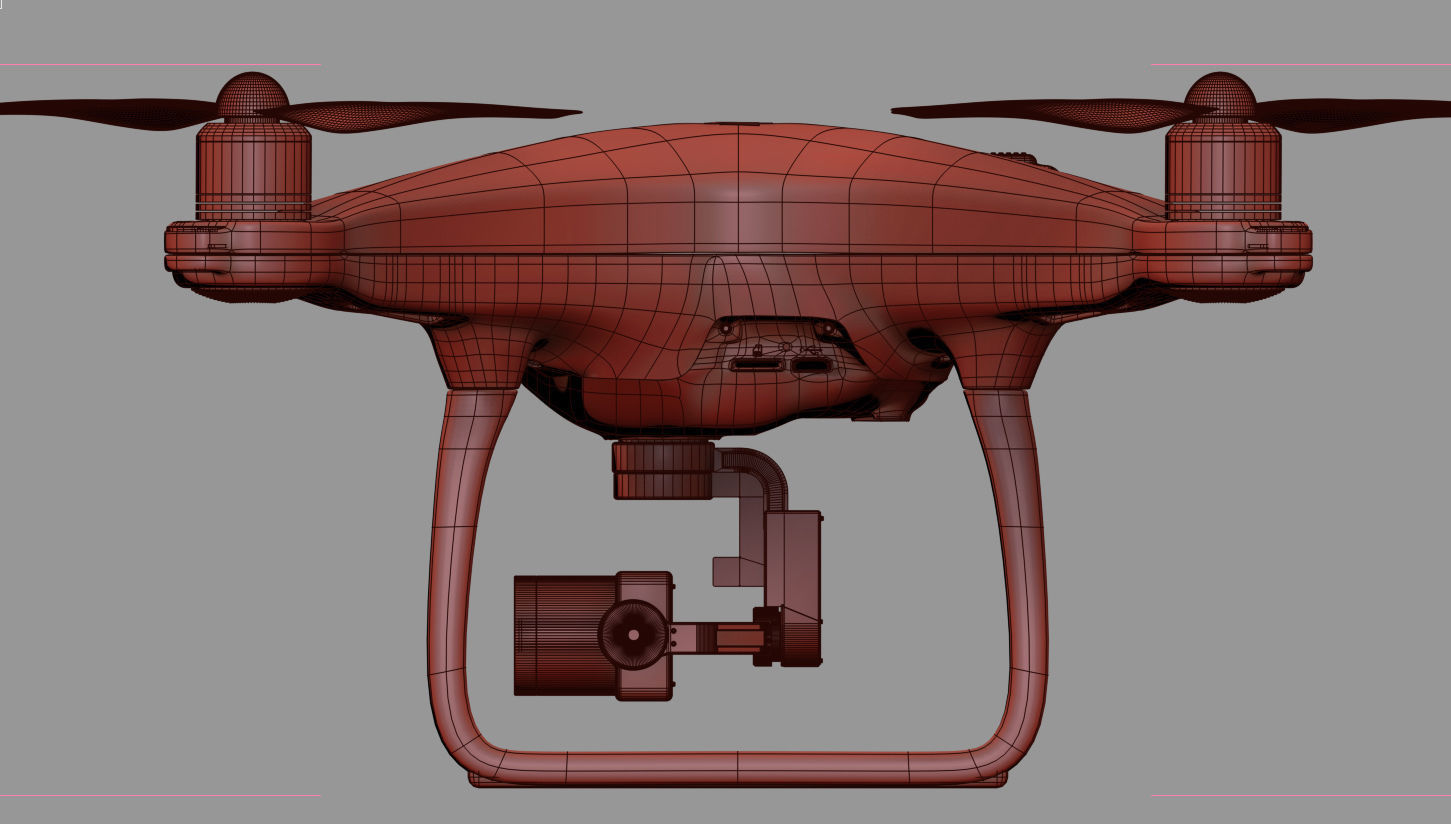 dji phantom 4 quadcopter drone 3D model_13