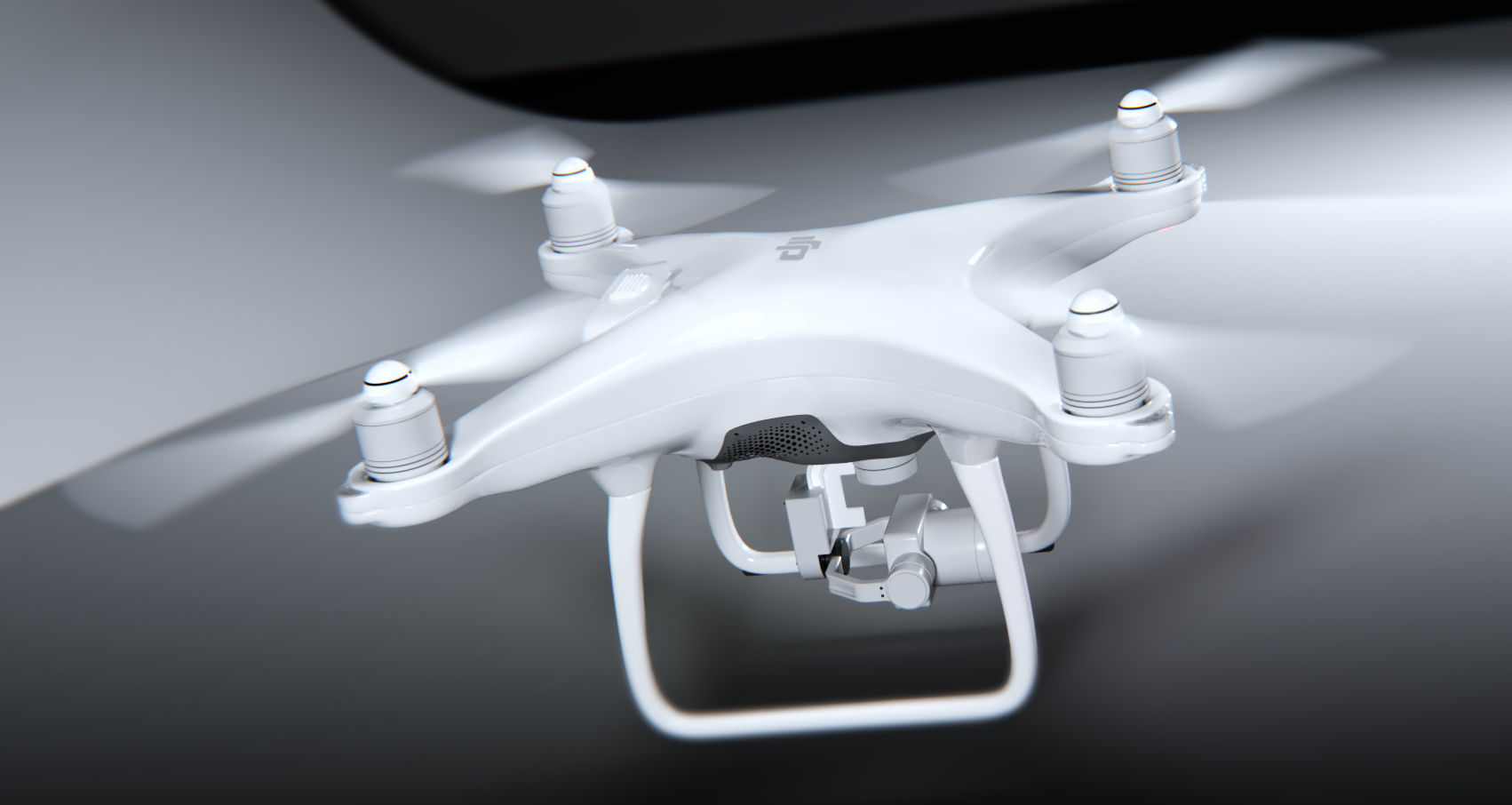 dji phantom 4 quadcopter drone 3D model_9