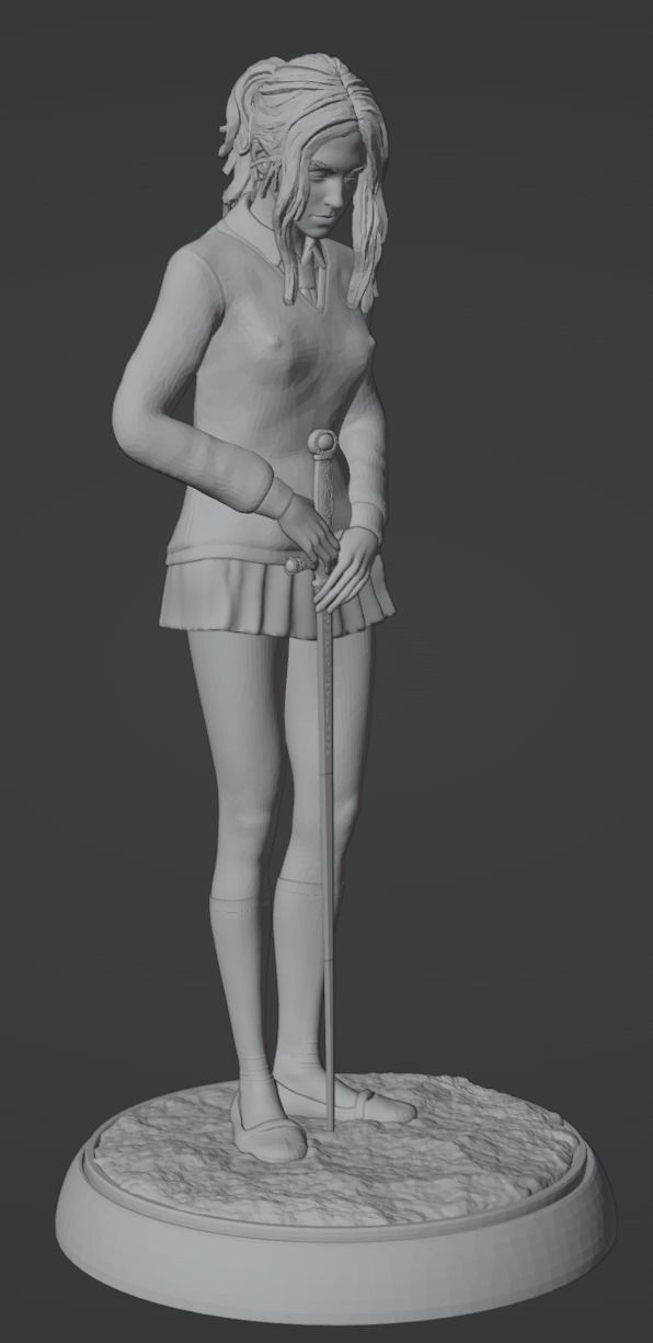 Hermione Solemn - 3D Print 3D print model_1