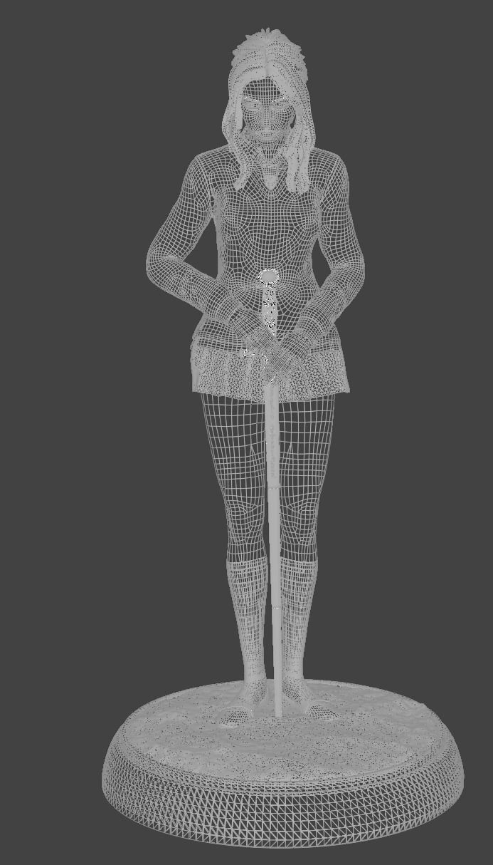 Hermione Solemn - 3D Print 3D print model_4