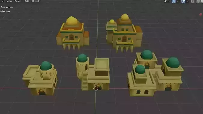 Arab House Low-poly 3D model