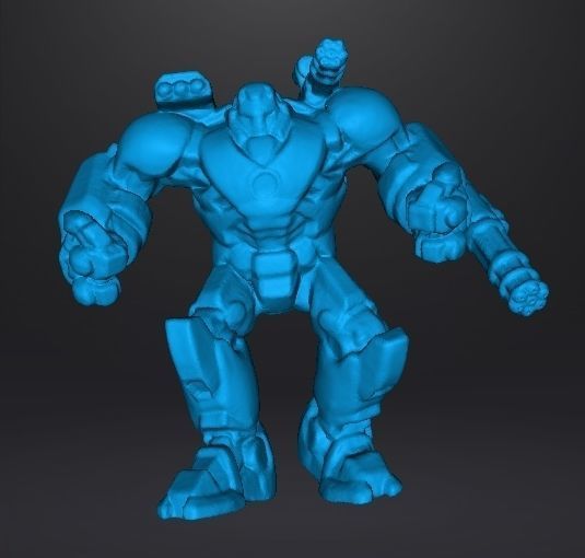 IRONMAN HEAVY DUTY ARMOR HULKBUSTER MINIATURE MODEL SCIFI GAMES 3D print model_7