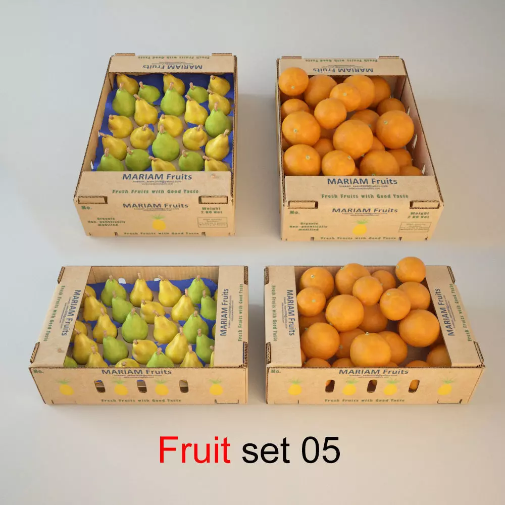 Fruit Set 05 3D model_0