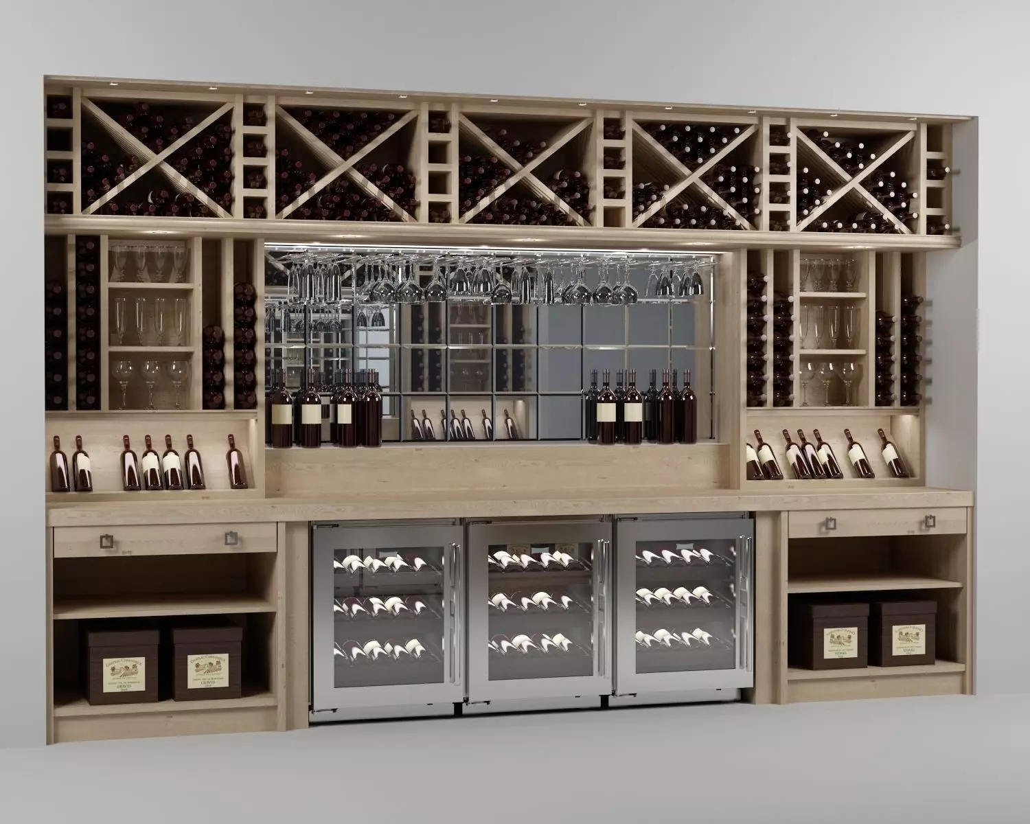 Wine bar 3D model_0
