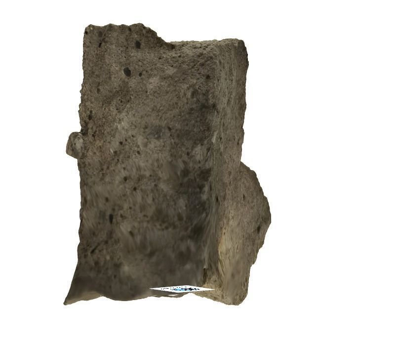 Cement Stone Block 3D Model 3D model_4