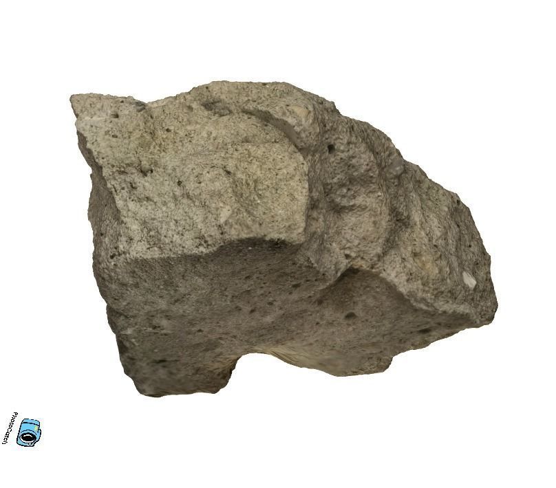 Cement Stone Block 3D Model 3D model_3