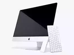 computer apple imac with keyboard and mouse Free 3D model
