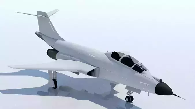 McDonnell F-101B  Voodoo Static Low Poly Paint Ready