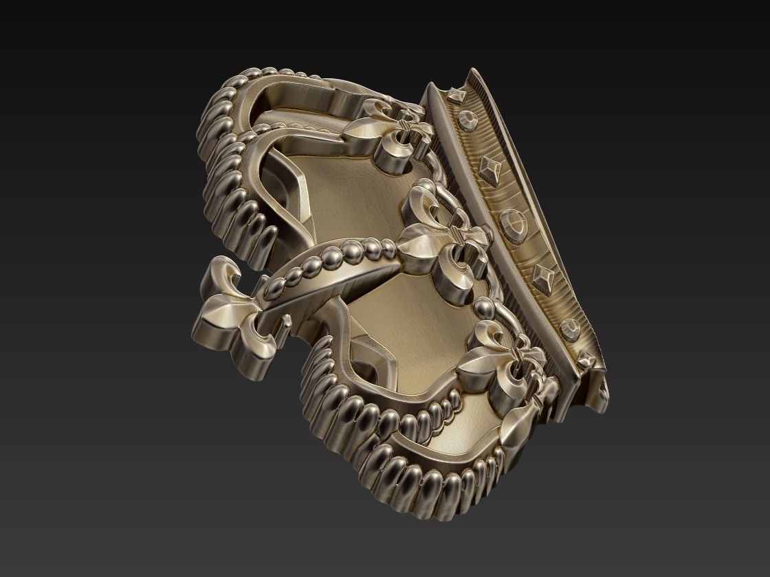 Crown Relief 3D print model_10