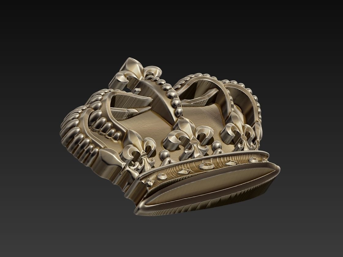 Crown Relief 3D print model_9
