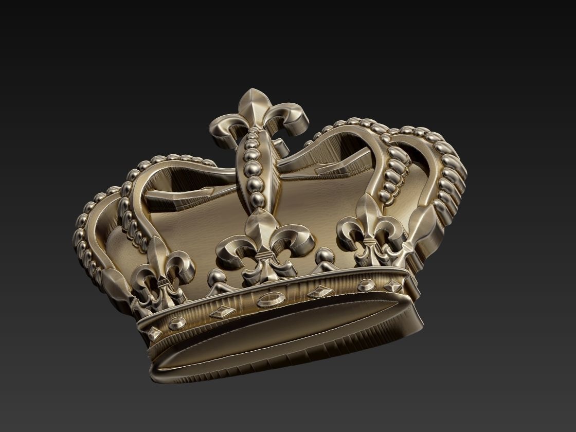 Crown Relief 3D print model_8