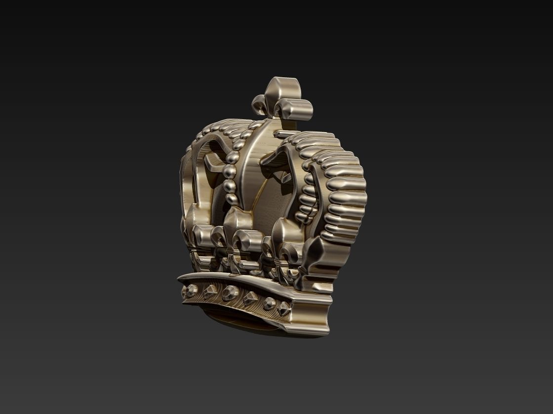Crown Relief 3D print model_6