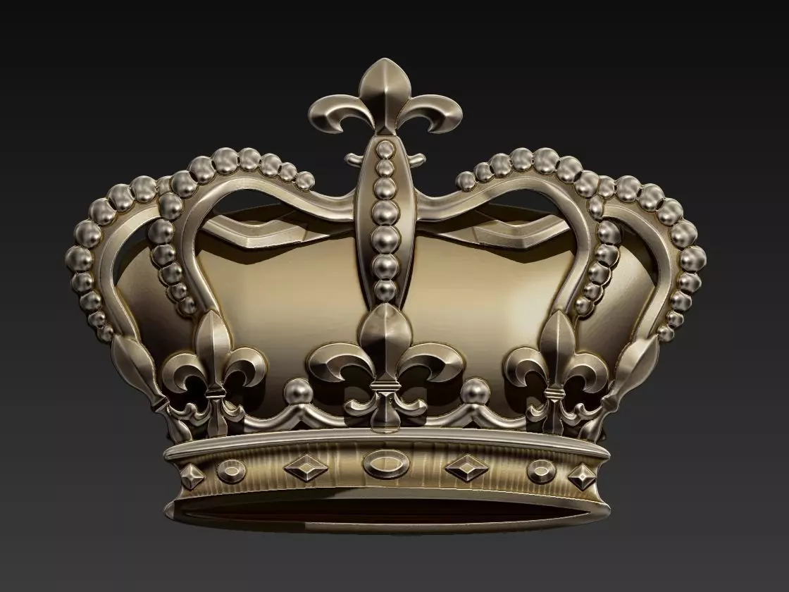 Crown Relief 3D print model_0