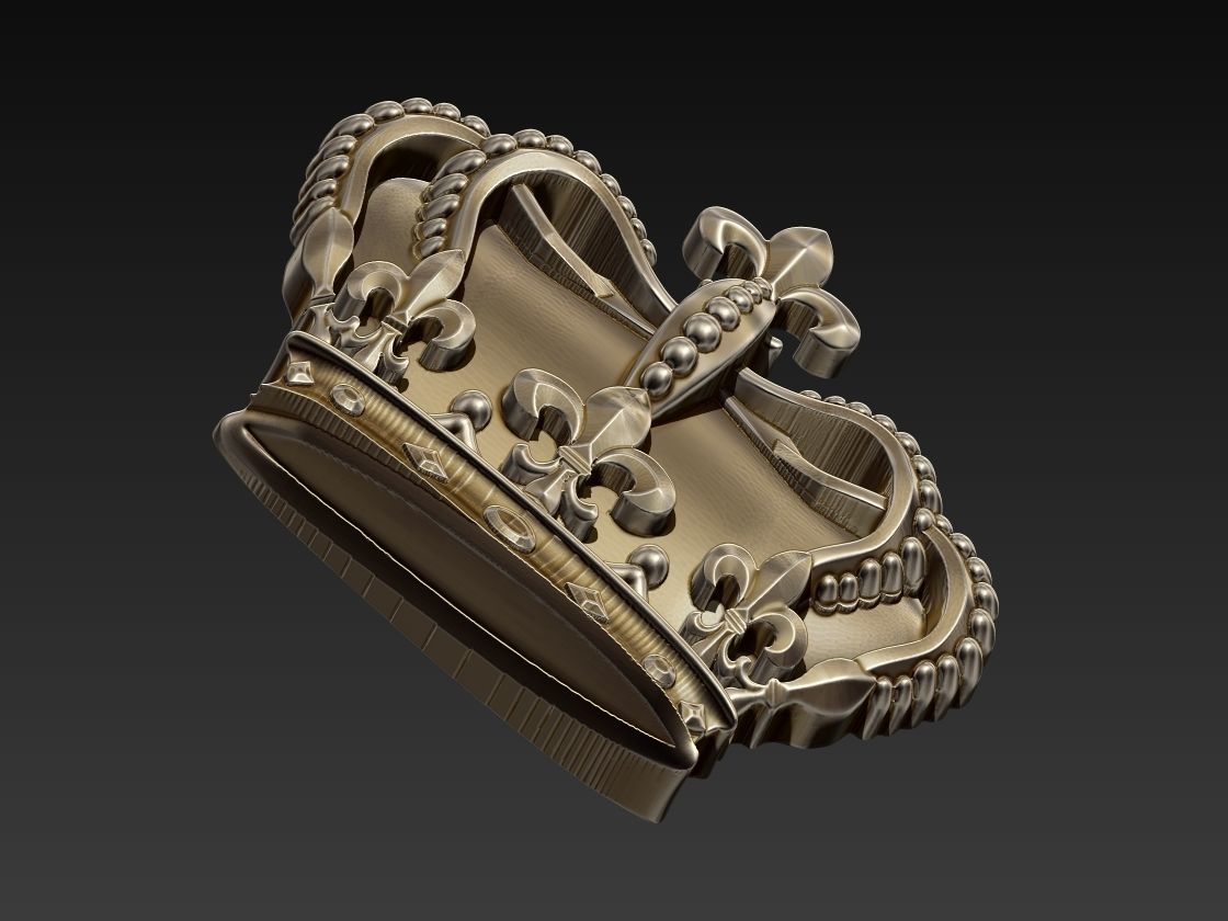Crown Relief 3D print model_11