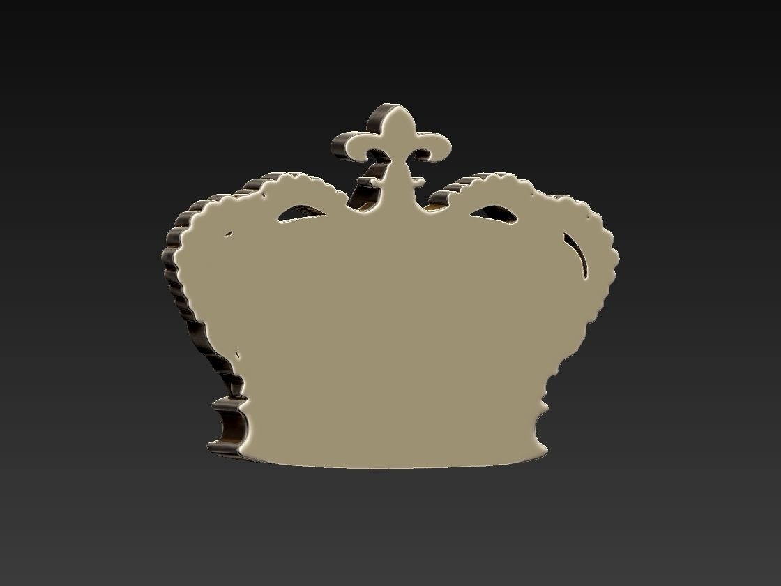 Crown Relief 3D print model_4