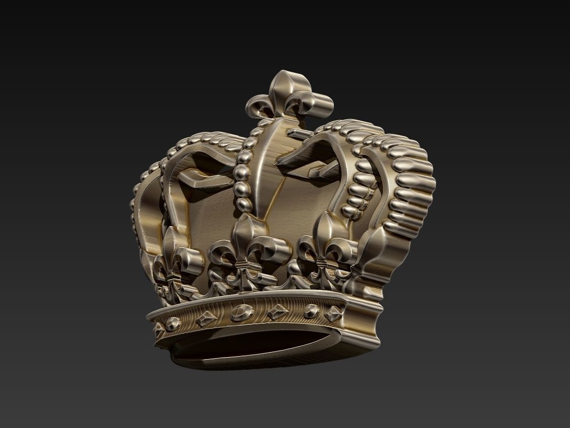 Crown Relief 3D print model_7