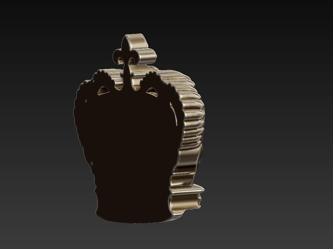 Crown Relief 3D print model_3