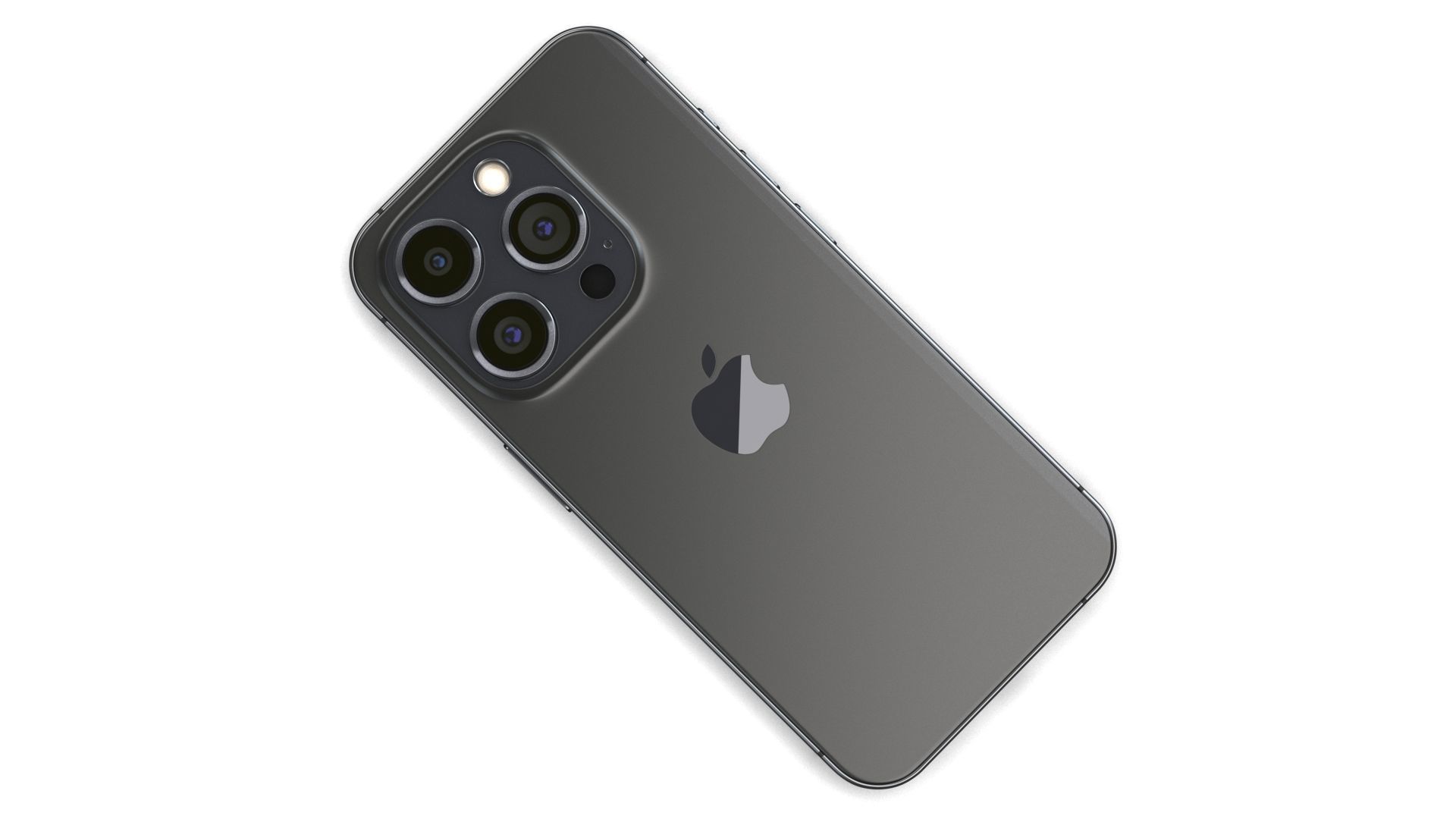 Apple iPhone 15 Pro Black Titanium Low-poly 3D model_8
