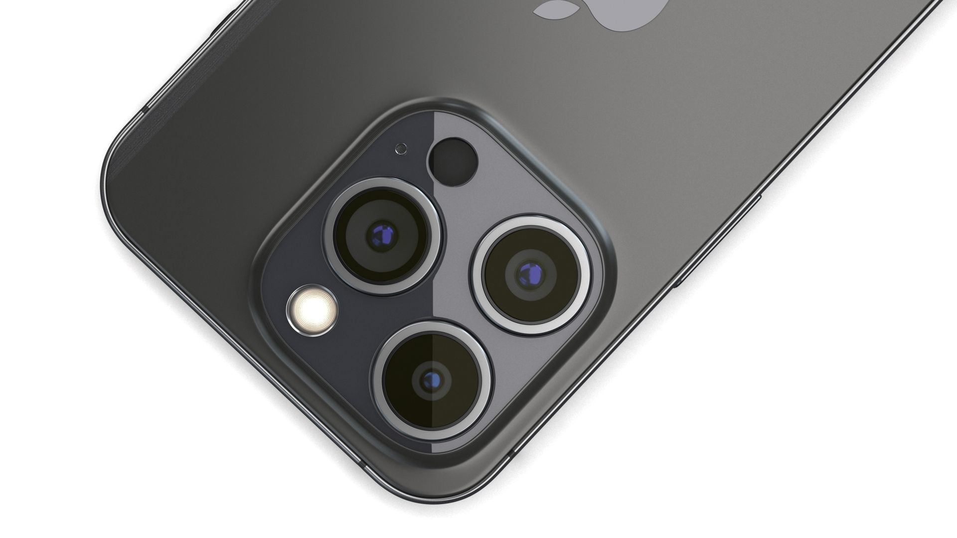 Apple iPhone 15 Pro Black Titanium Low-poly 3D model_10