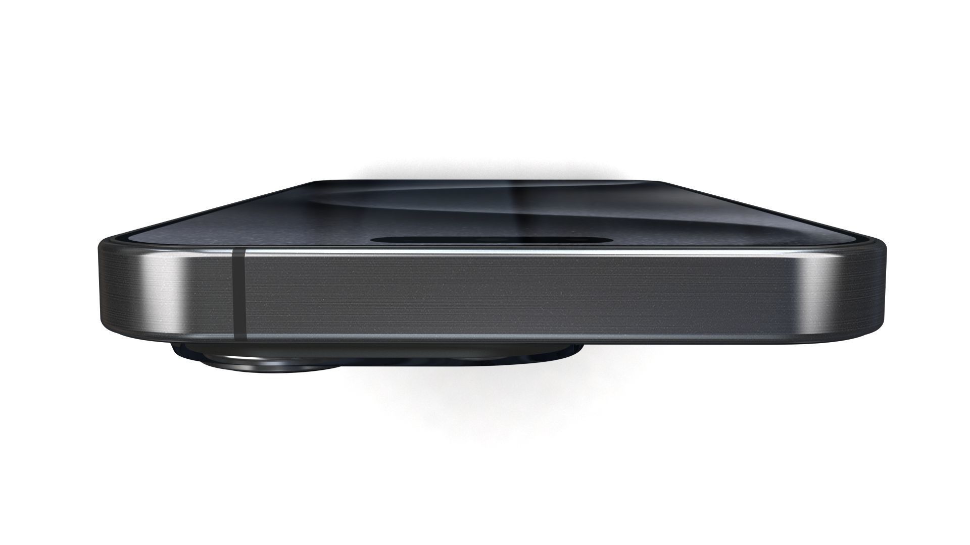 Apple iPhone 15 Pro Black Titanium Low-poly 3D model_19