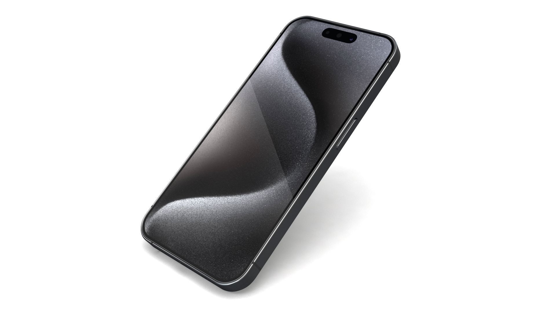 Apple iPhone 15 Pro Black Titanium Low-poly 3D model_14