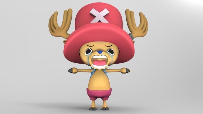 One piece Tony Tony Chopper articulated figure 3D print model_1