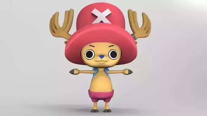 One piece Tony Tony Chopper articulated figure 3D print model