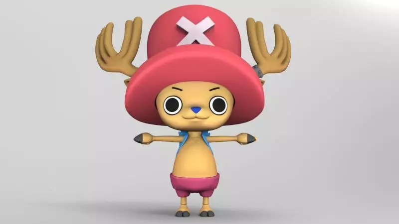 One piece Tony Tony Chopper articulated figure 3D print model_0