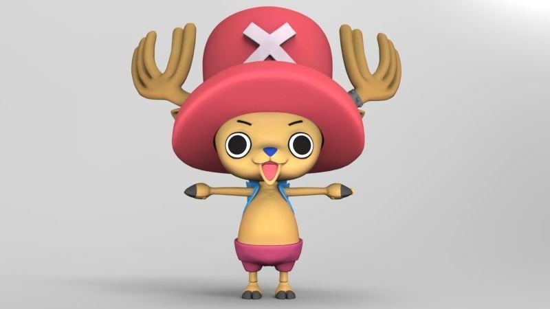 One piece Tony Tony Chopper articulated figure 3D print model_3