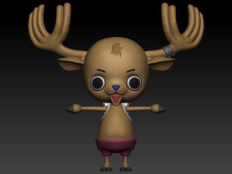 One piece Tony Tony Chopper articulated figure 3D print model_4