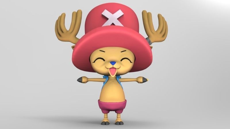 One piece Tony Tony Chopper articulated figure 3D print model_2