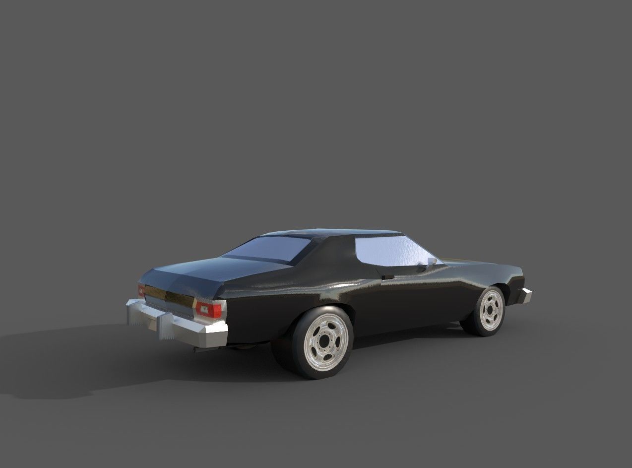 STRIPED TOMATO REPLICA Low-poly 3D model_7