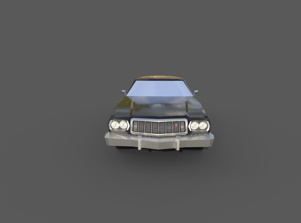 STRIPED TOMATO REPLICA Low-poly 3D model_6