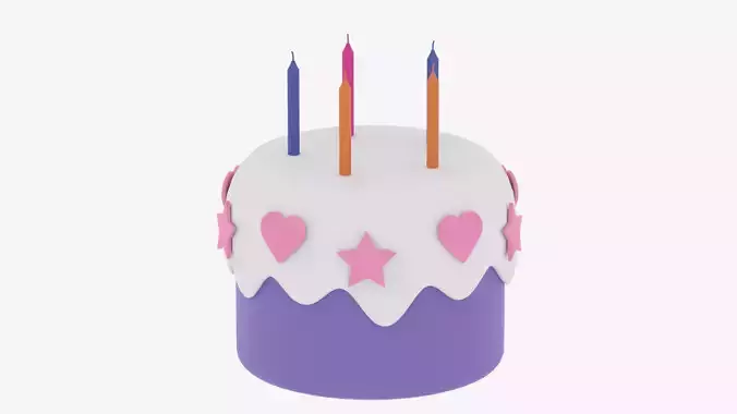 Cartoon Birthday Cake